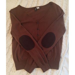 ✨3 for $35✨ Elbow-Patch Cardigan //